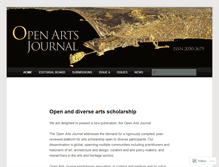 Tablet Screenshot of openartsjournal.org